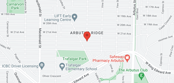 map of 2395 W 22ND AVENUE